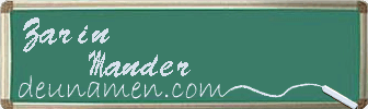 Zarin Mander Visitenkarte